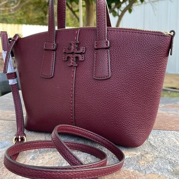 Tory Burch McGraw Mini Leather Satchel - Picture 5 of 9